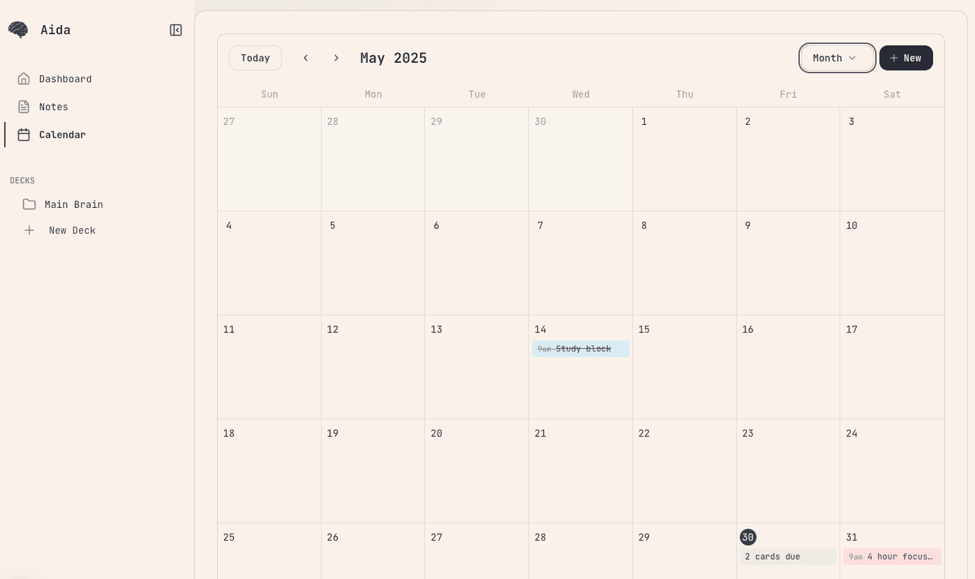 Calendar Blocking